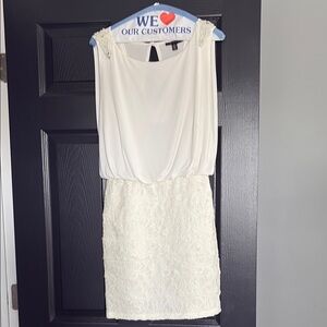 Elegant White Lace Dress